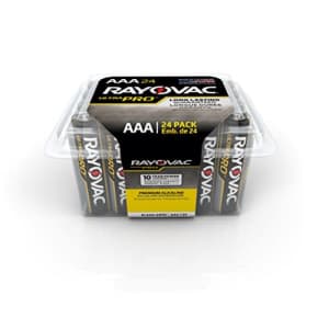 Rayovac Ultra Pro Alkaline Batteries, AAA, 24/Pack - Lot of 24 for $32