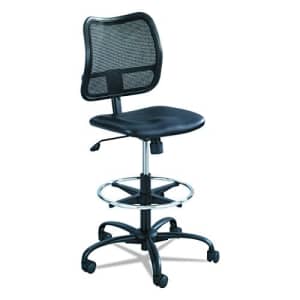 Safco Products 3397BV Rolling Chair, Extended Height, Black Vinyl Mesh, Adjustable Height, for $202