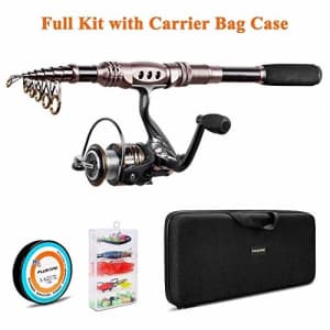 PLUSINNO Fishing Rod and Reel Combos Carbon Fiber Telescopic Fishing Rod with Reel Combo Sea for $73 PLUSINNO Fishing Rod and Reel Combos Carbon Fiber Telescopic Fishing Rod with Reel Combo Sea for $73