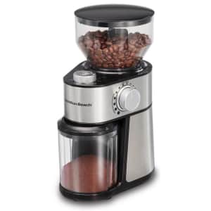Hamilton Beach 16-oz. Stainless Steel Burr Coffee Grinder for $40 Hamilton Beach 16-oz. Stainless Steel Burr Coffee Grinder for $40