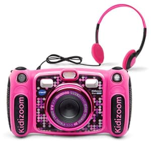 VTech Kidizoom Duo 5.0 Deluxe Digital Selfie Camera with MP3 Player and Headphones, Pink for $59