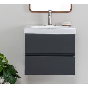 Diamond Now Vienna 24" Single Sink Floating Bathroom Vanity for $379
