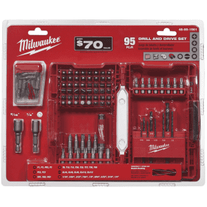 Milwaukee Shockwave 95-Piece 1" Drill & Driver Bit Set for $20 Milwaukee Shockwave 95-Piece 1" Drill & Driver Bit Set for $20