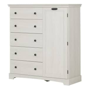 South Shore Avilla 5-Drawer Chest w/ Cabinet for $405 South Shore Avilla 5-Drawer Chest w/ Cabinet for $405