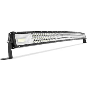 Autosaver88 50" Curved Triple Row LED Light Bar for $36