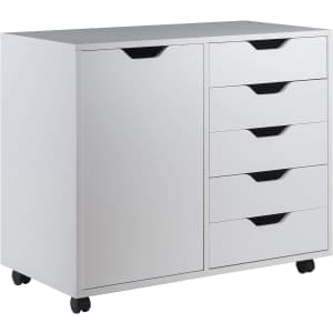 Winsome Halifax 2-Section 5-Drawer Mobile Storage Cabinet for $112