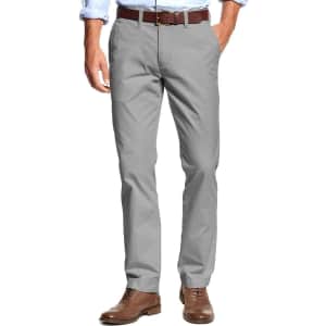 Tommy Hilfiger Men's Big & Tall Stretch Cotton Chino Pants for $20