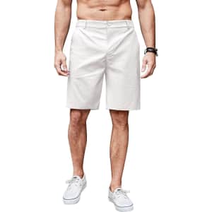 Men's Flat Front Casual Shorts from $8