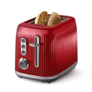 Oster Retro 2-Slice Toaster with Quick-Check Lever, Extra-Wide Slots, Impressions Collection, Red for $31