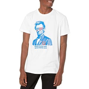 Quiksilver Men's 4TH of July America Print T-Shirt TEE, Navy Blazer Heather Then Again MOD, M for $25