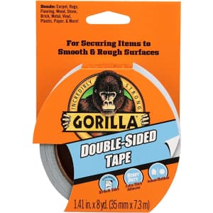 Gorilla Double-Sided Tape 8-Yard Roll for $11
