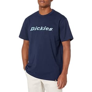 Dickies Men's Big & Tall Short Sleeve Wordmark Graphic T-Shirt, Ink Navy, XX-Large Big Tall for $13