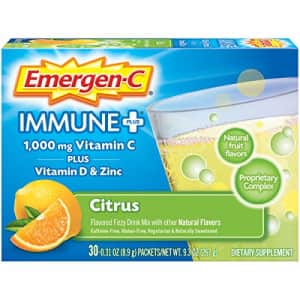 Emergen-C Immune+ 1000mg Vitamin C Powder, with Vitamin D, Zinc, Antioxidants and Electrolytes for for $39