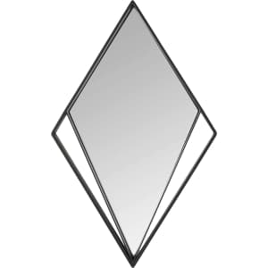 Rivet 26.75" Rhombus Cutout Hanging Mirror for $61