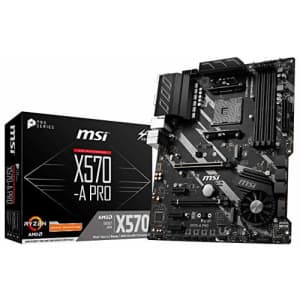 MSI X570-A PRO Motherboard (AMD AM4, DDR4, PCIe 4.0, SATA 6Gb/s, M.2, USB 3.2 Gen 2, HDMI, ATX) for $160