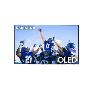 SAMSUNG QN65S90CAFXZA 65 Inch 4K OLED Smart TV with AI Upscaling with a BAR-700 5.1ch Soundbar and for $2,173