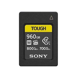 Sony CFexpress Type A Memory Card 960GB for $750