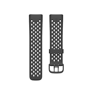Fitbit Charge 5 Sport Accessory Band, Official Product, Black, Small for $40