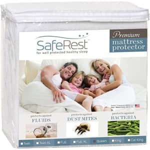 SafeRest Queen Mattress Protector for $40