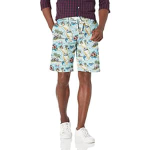 Tommy Hilfiger Men's Beach Shorts, 8551 Postcard Print+Light Blue/Multi, 38 for $27