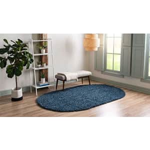 Unique Loom Davos Shag Collection Modern Luxuriously Soft & Cozy Shag Area Rug (3' 3 x 5' 3 Oval, for $49 Unique Loom Davos Shag Collection Modern Luxuriously Soft & Cozy Shag Area Rug (3' 3 x 5' 3 Oval, for $49