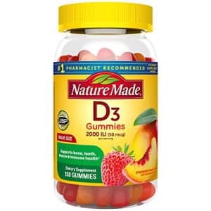 Nature Made Vitamin D3 2000 IU (50 mcg) Gummies, 150 Count for Bone Health (Packaging May Vary) for $11