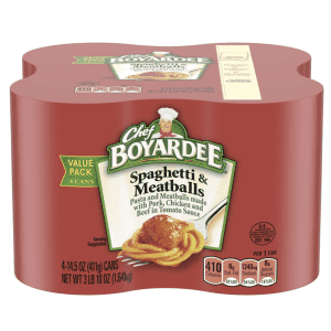 Chef Boyardee Spaghetti and Meatballs 14.5-oz. Can 4-Pack for $3.80 via Sub & Save