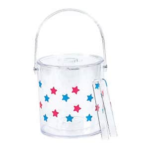 Fun Express - Patriotic Ice Bucket W Lid for Fourth of July - Party Supplies - Serveware & Barware for $15