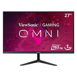 ViewSonic Omni VX2718-P-MHD 27 Inch 1080p 1ms 165Hz Gaming Monitor with AMD FreeSync Premium, Eye for $112