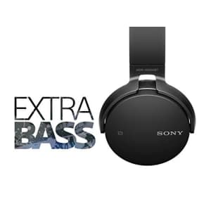 Sony MDR-XB650BT/B Extra Bass Bluetooth NFC Wireless Headphones - Black (Renewed) for $46