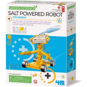 4M Green Science Salt Water Powered Robot Kit for $13 4M Green Science Salt Water Powered Robot Kit for $13