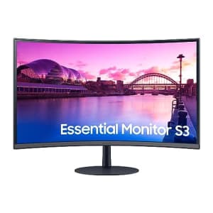 SAMSUNG 32-Inch S39C Series FHD Curved Gaming Monitor, 75Hz, AMD FreeSync, Game Mode, Advanced Eye for $307