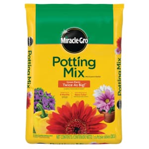 Miracle-Gro 1-Cu. Ft. Flower and Plant Potting Mix for $8