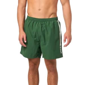 BOSS Men's Standard Vertical Logo Swim Trunks, Gander Green for $64