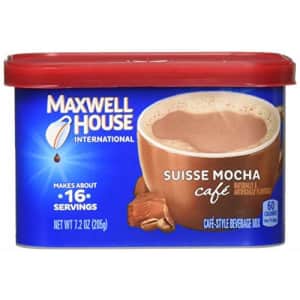 Maxwell House International Cafe Suisse Mocha Cafe (434580), 7.2 Ounce (Pack of 8) for $28 Maxwell House International Cafe Suisse Mocha Cafe (434580), 7.2 Ounce (Pack of 8) for $28