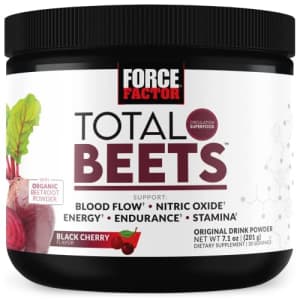 Force Factor Total Beets Superfood Beet Root Powder with Nitrates to Support Circulation, Blood Flow, Nitric for $19