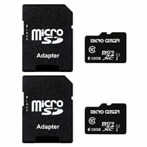 Inland Micro Center 128GB Class 10 MicroSDXC Flash Memory Card with Adapter for Mobile Device Storage for $26