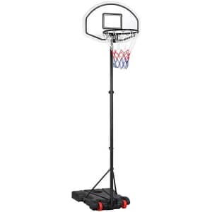 SmileMart Adjustable Portable Basketball Hoop for $56 SmileMart Adjustable Portable Basketball Hoop for $56