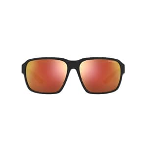 A|X ARMANI EXCHANGE Men's AX4131SU Universal Fit Square Sunglasses, Matte Black/Dark Violet for $59
