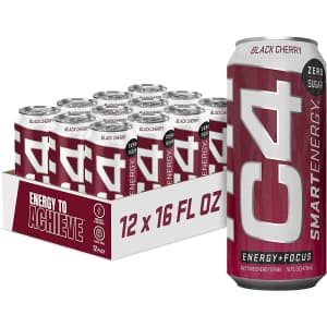 C4 Smart Energy Sugar-Free Drink 16-oz. 12-Pack for $22