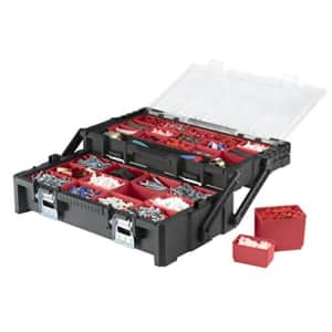 Keter 22 Inch Resin Cantilever Tool Box with 27 Removable Compartments Perfect Organization and for $53