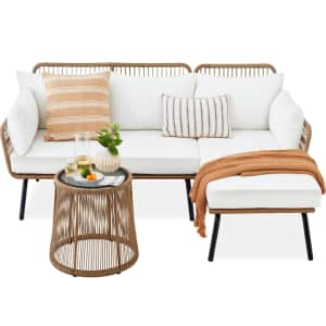 Best Choice Products Woven Sofa Patio Set for $300