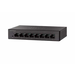 Cisco SG110D-08 Desktop Switch with 8 Gigabit Ethernet (GbE) Ports, Limited Lifetime Protection for $58