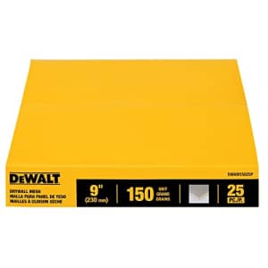 DEWALT Drywall Mesh, 9 in., 25-Pack, 150G (DWAM15025P) for $36