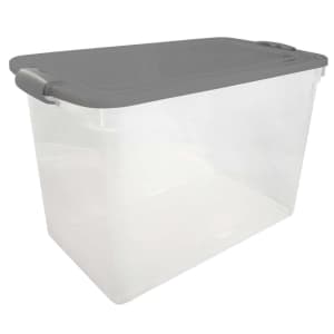 Homz 112-Quart Latching Stackable Storage Tote for $23 Homz 112-Quart Latching Stackable Storage Tote for $23