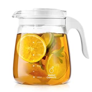 60-oz. Glass Carafe Pitcher with Snap-On Pourable Lid for $9.17 w/ Prime