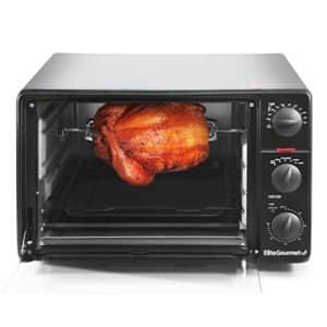 Elite Gourmet ERO-2008N# Countertop XL Toaster Oven, Rotisserie, Bake, Grill, Broil, Roast, Toast, for $80