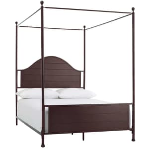 Home Decorators Collection Corlyn Metal Queen Canopy Bed for $287 Home Decorators Collection Corlyn Metal Queen Canopy Bed for $287