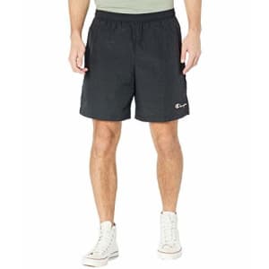 Champion Men's 6" Nylon Warm Up Shorts, Black, X-Large for $40