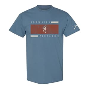 Browning Men's Standard Graphic T-Shirt, Hunting & Outdoors Short & Long-Sleeve Tees, Stripe for $16